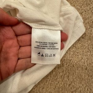 White Tahari T-shirt for under suits